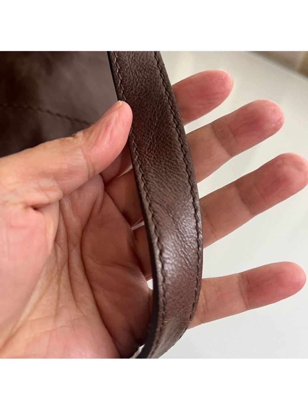 TOD’S BROWN LEATHER G LINE SATCHEL BAG - Picture 8 of 14